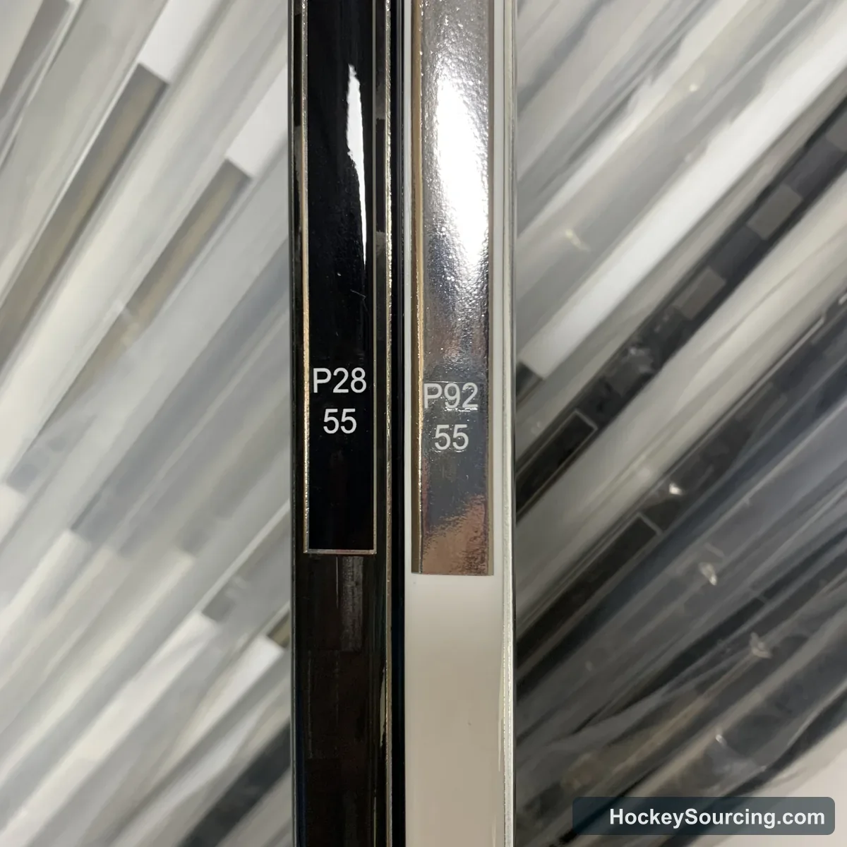P28 and P92 hockey stick specifications prepared for inventory